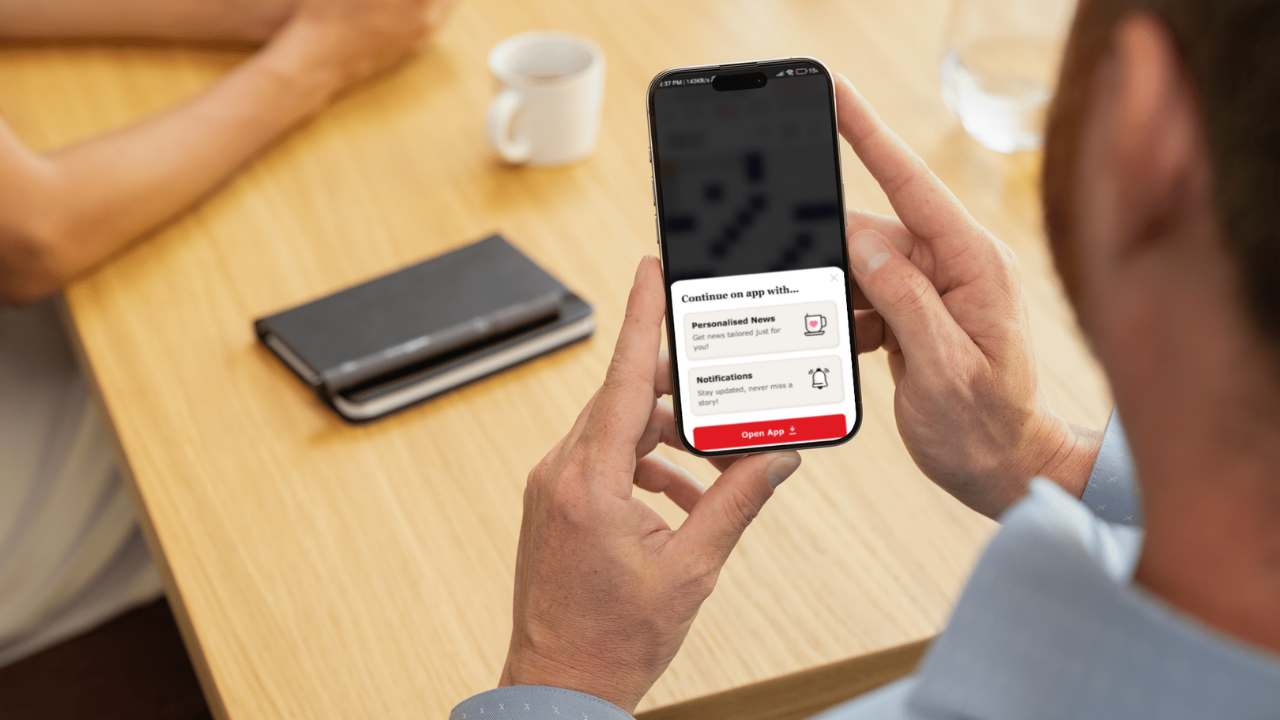 WTA Shift to App Experiment Mockup